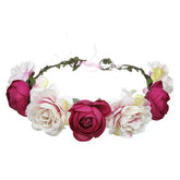 Floral Garland - Flower Girl Hair Accessories, Metal color - 21.